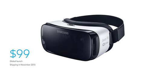 消費者版Gear VR售價99美元，11月上市